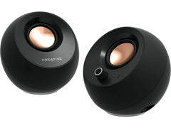 CREATIVE | Pebble Pro, 2.0 Lautsprecher | Bluetooth 5.3, USB Audio, RGB, schwarz