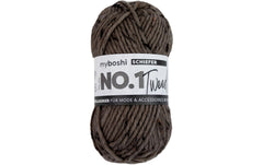 myBoshi | Wolle Nr. 1 Tweed Schiefer, braun | 50 g, 55 m, 30% PAN, 30% WV, 5% CV