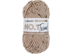 myBoshi | Wolle Nr. 1 Tweed Sandstein, beige | 50 g, 55 m, 30% PAN, 30% WV, 5% CV