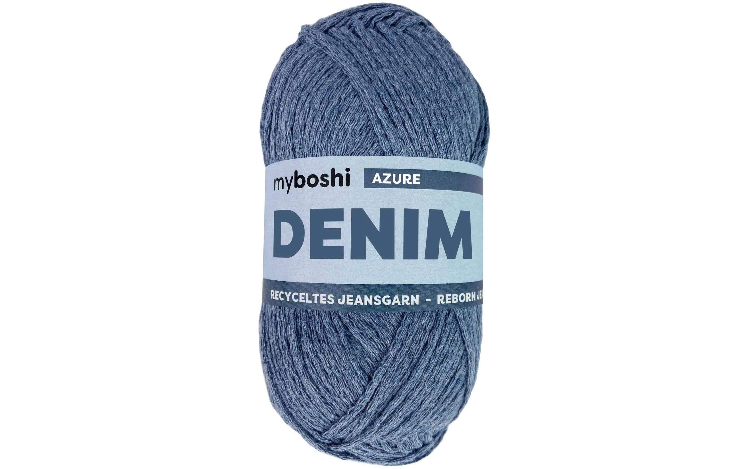 myboshi Wolle Denim Azure, mittelblau