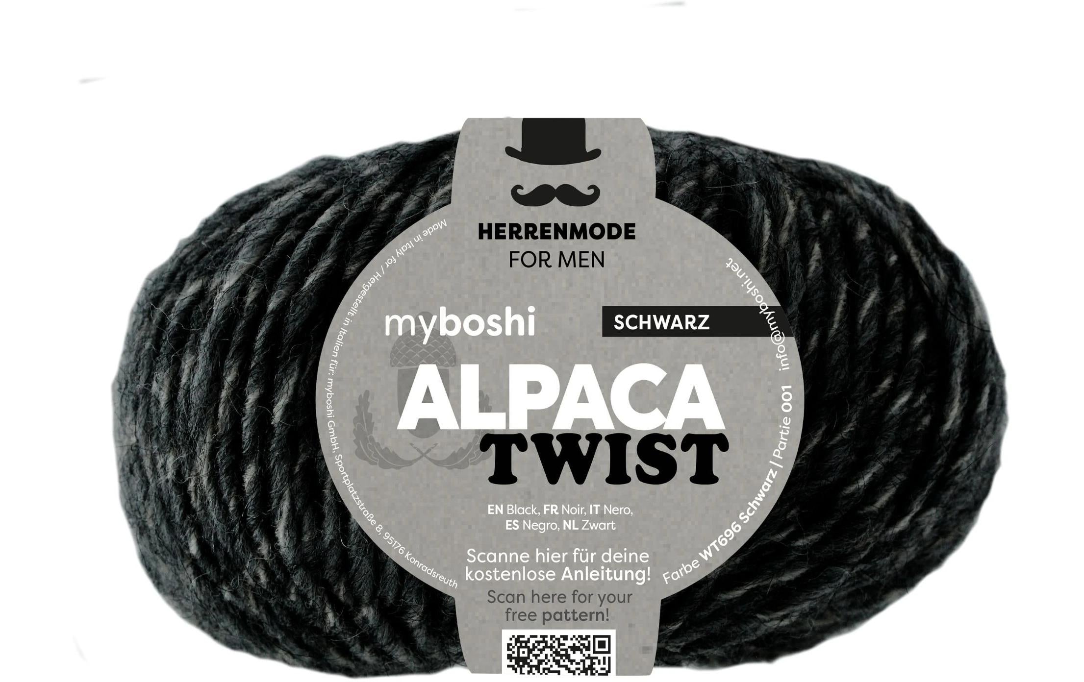 myboshi Alpaca Twist Schwarz
