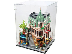 iDisplayit | Acryl-Display 10297 Boutique-Hotel | (mit schwarzem Boden)