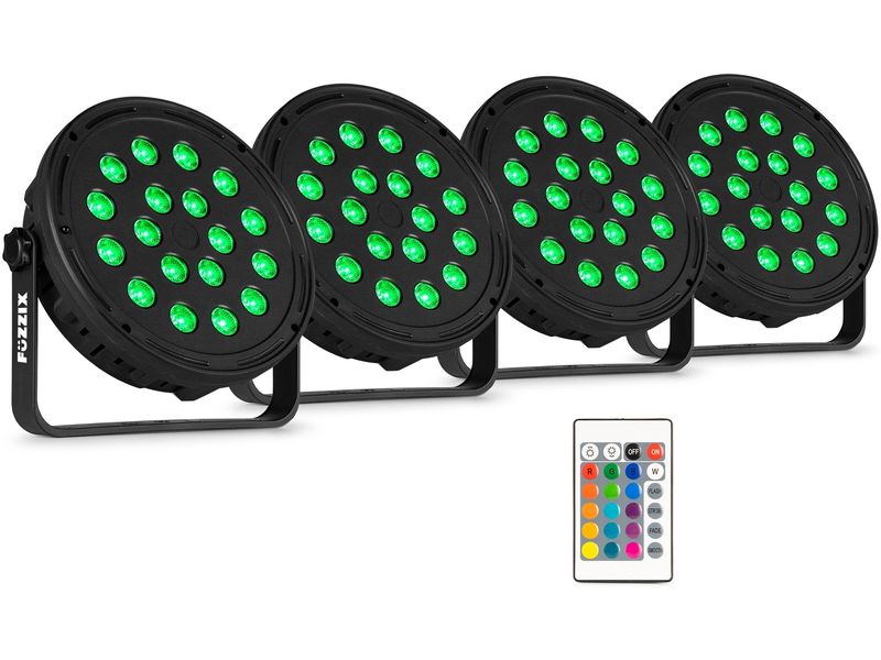 Fuzzix | Comet M16 | Party Par Set, 18x RGB, 4 Stück