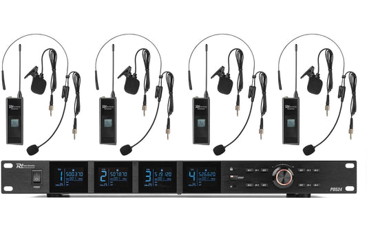 Power Dynamics | PD524B | Funkstrecke, 4x Bodypack, 100CH, Rack