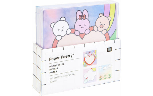 Rico Design | Rico Notizzettel-Box Chingu | 150 Blatt, 9 x 9 cm