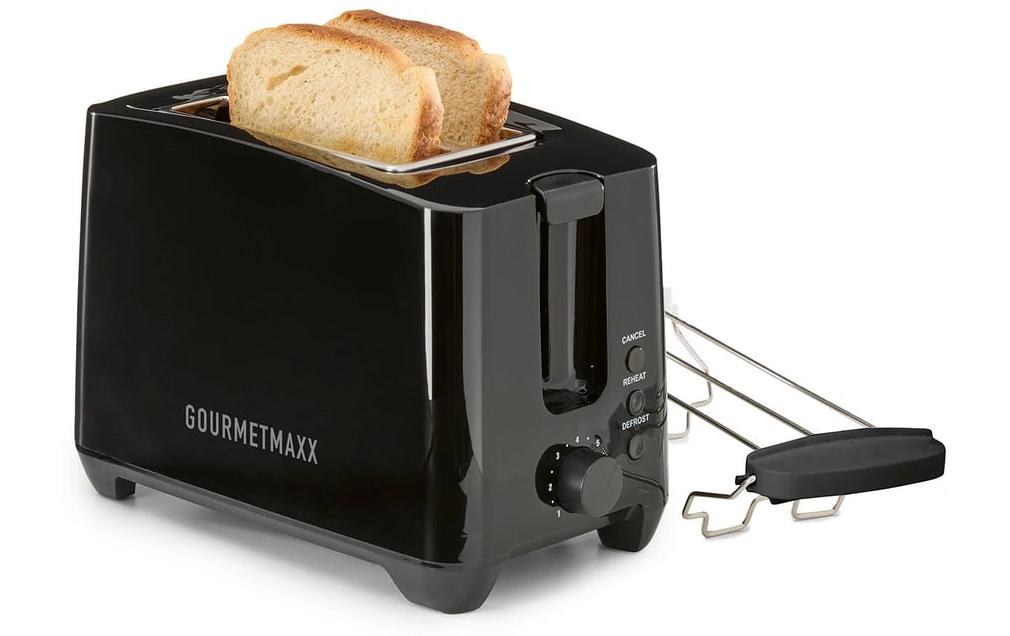 GOURMETmaxx Toaster 750W schwarz