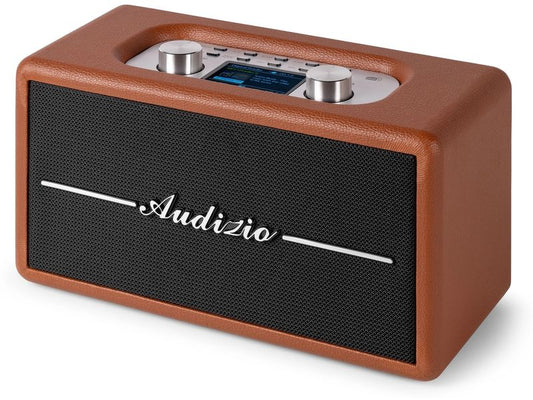 Audizio | Tune60-BN | Retro Radio, DAB+, BT, USB, braun