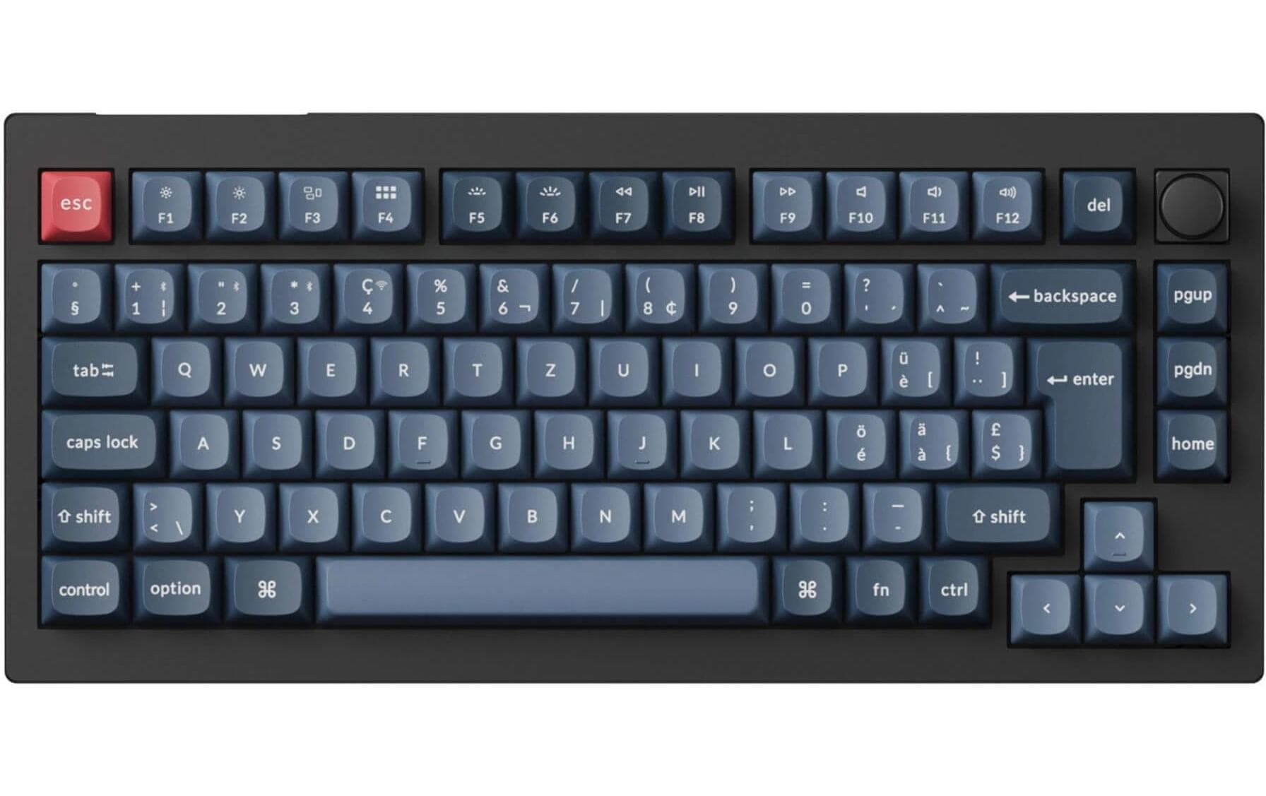 Keychron V1 Max Black Red Switch, CH