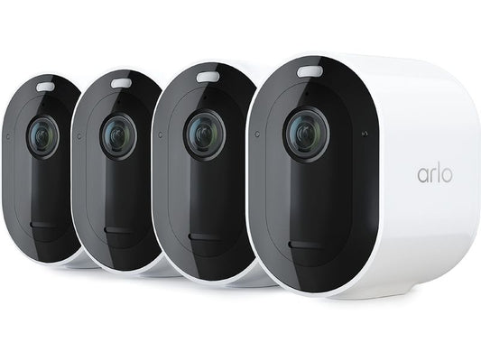 Arlo | VMC4470P IP Kamera 4er Set | Arlo Pro 6 2K Securety Kamera weiss