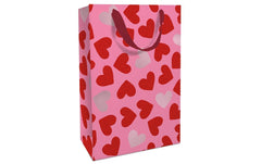 Braun + Company | B+C Geschenktasche Herzen | Grösse: 26 x 36 x 13 cm