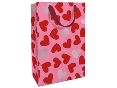 Braun + Company | B+C Geschenktasche Herzen | Grösse: 26 x 36 x 13 cm