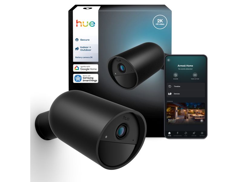 Philips Hue | Secure Kamera 2K | kabelllose, schwarz