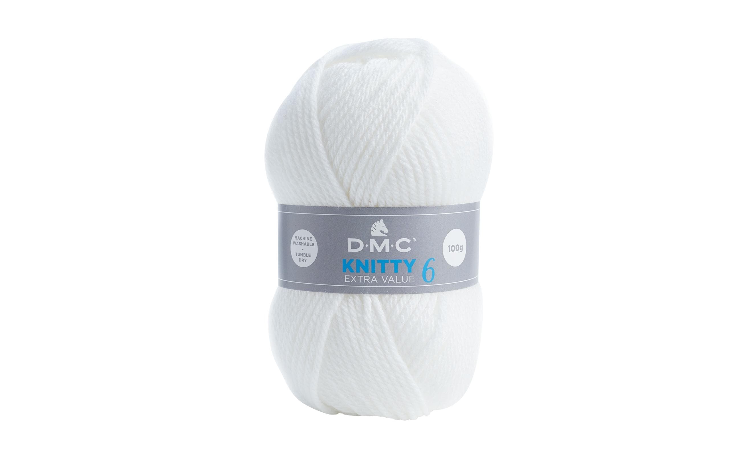 DMC Wolle Knitty 6 reinweiss