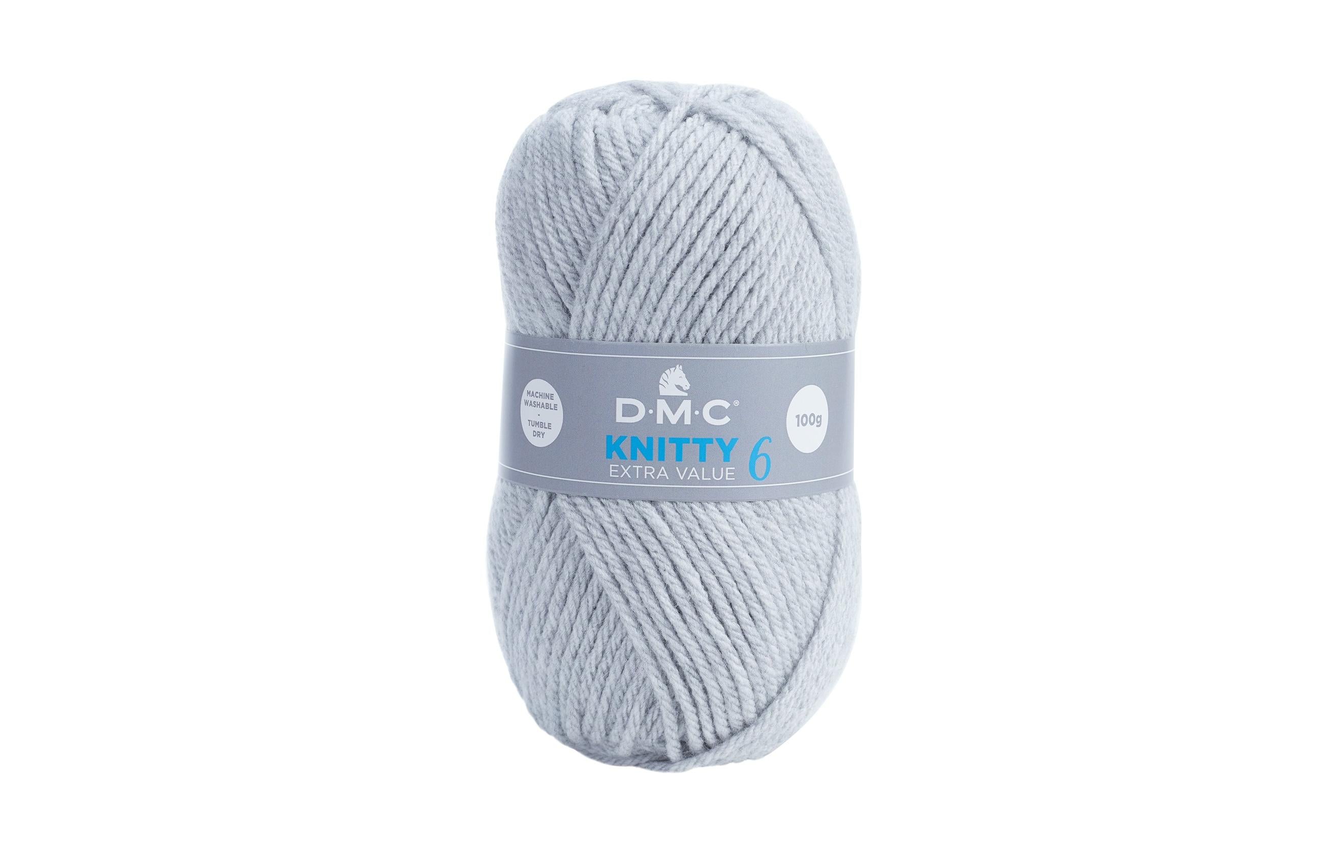 DMC Wolle Knitty 6 hellgrau