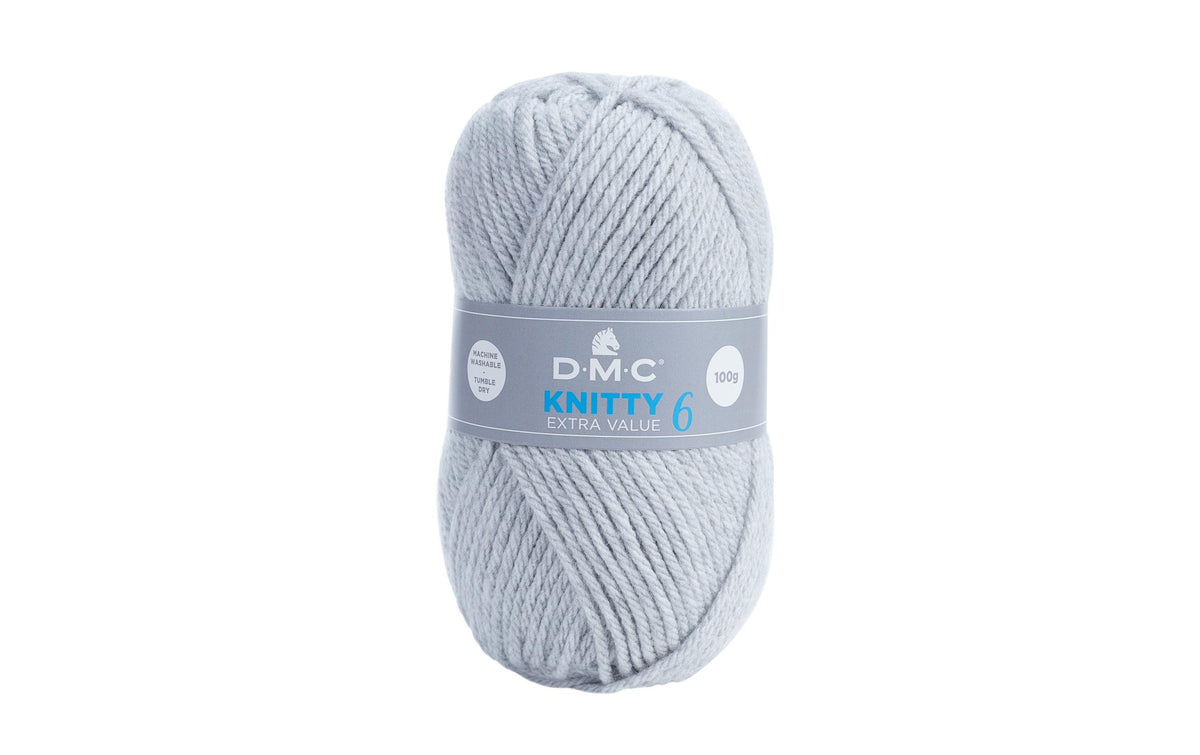 DMC Wolle Knitty 6 hellgrau
