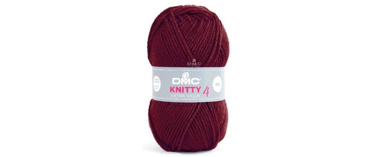 DMC Wolle Knitty 4 Mini, dunkelrot
