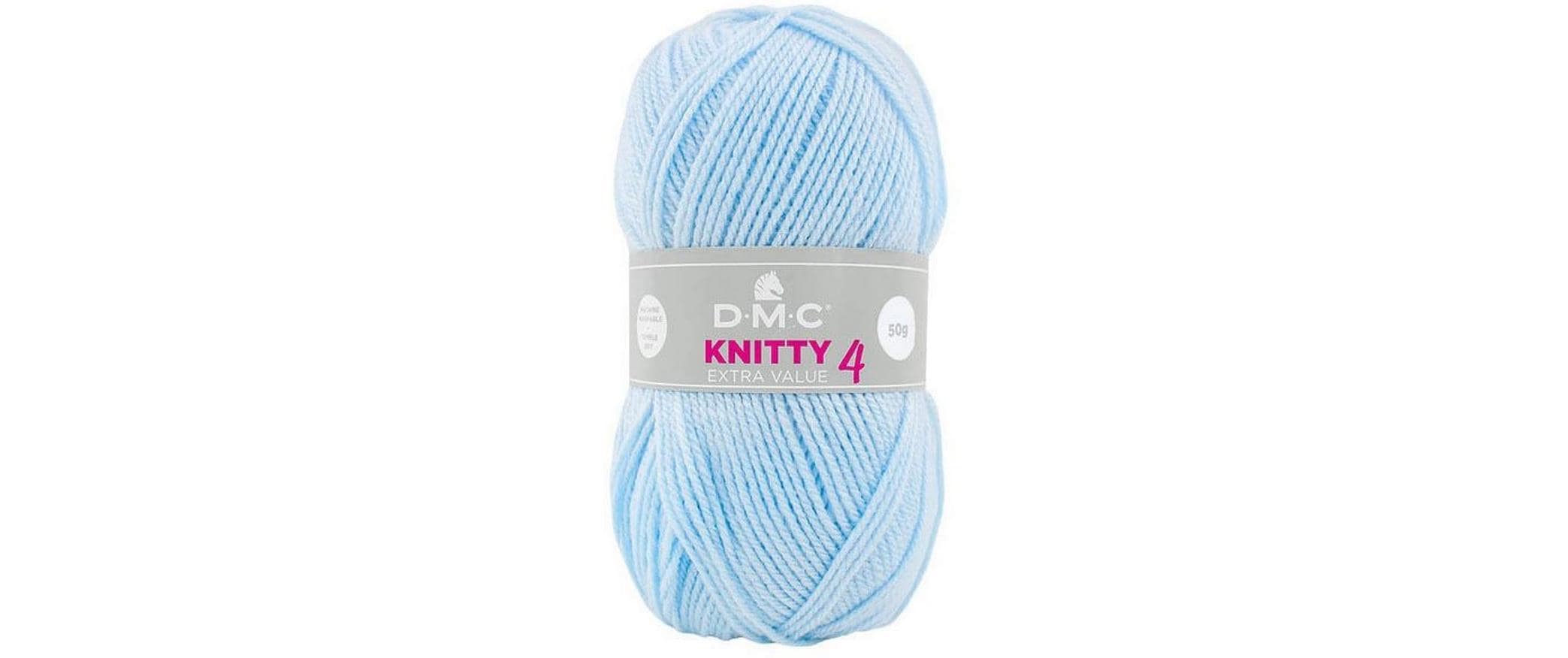 DMC Wolle Knitty 4 Mini, hellblau