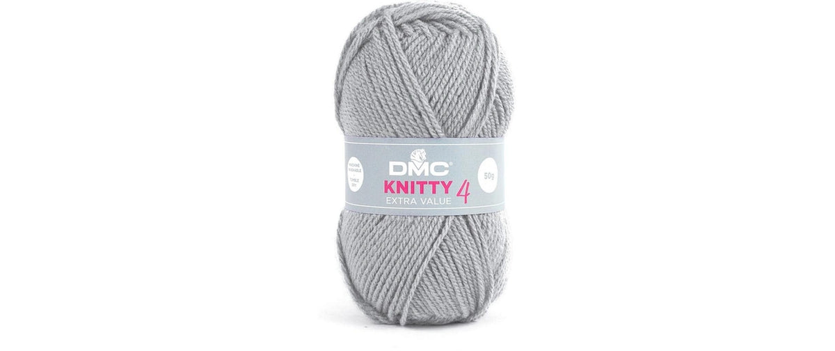 DMC Wolle Knitty 4 Mini, hellgrau