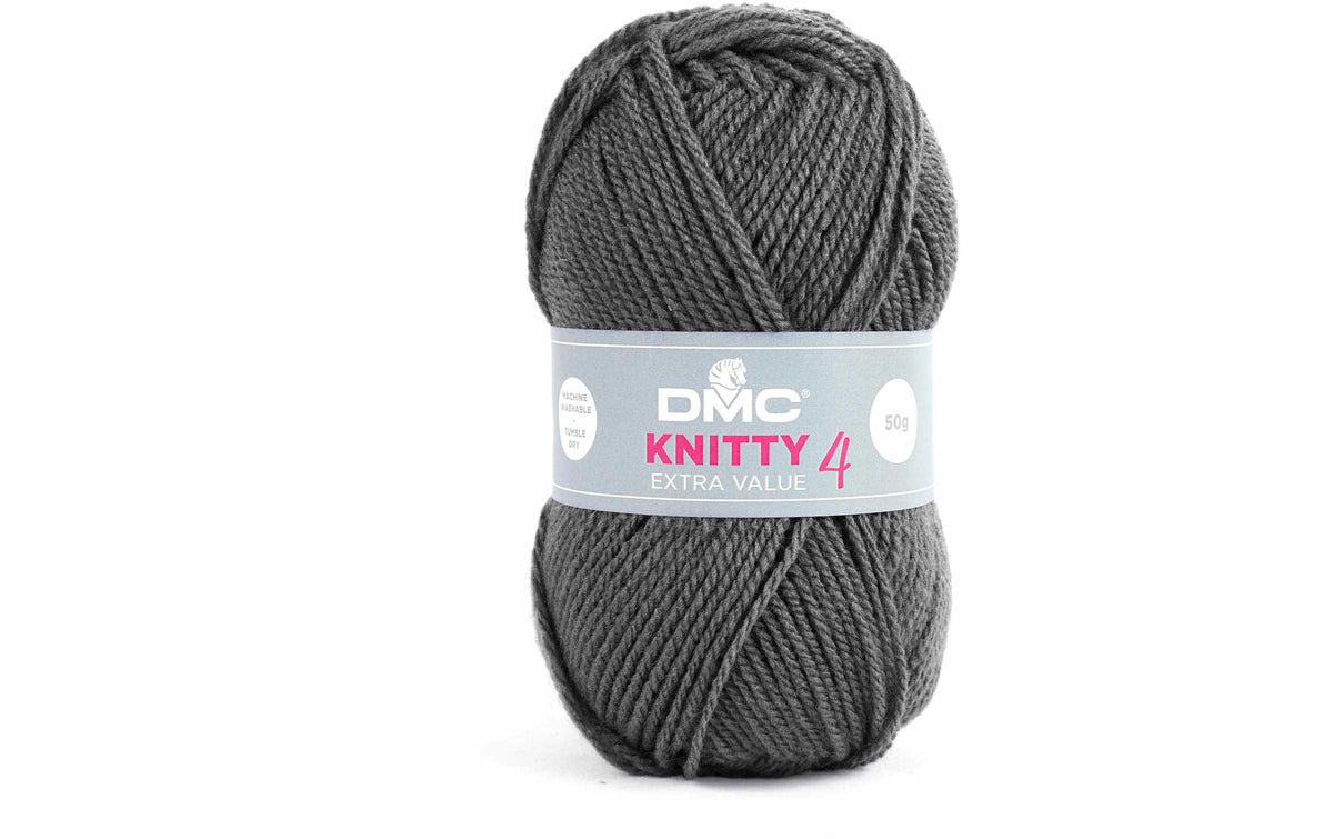 DMC Wolle Knitty 4 Mini, grau-blau melliert