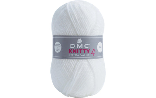 DMC Wolle Knitty 4 Mini, weiss