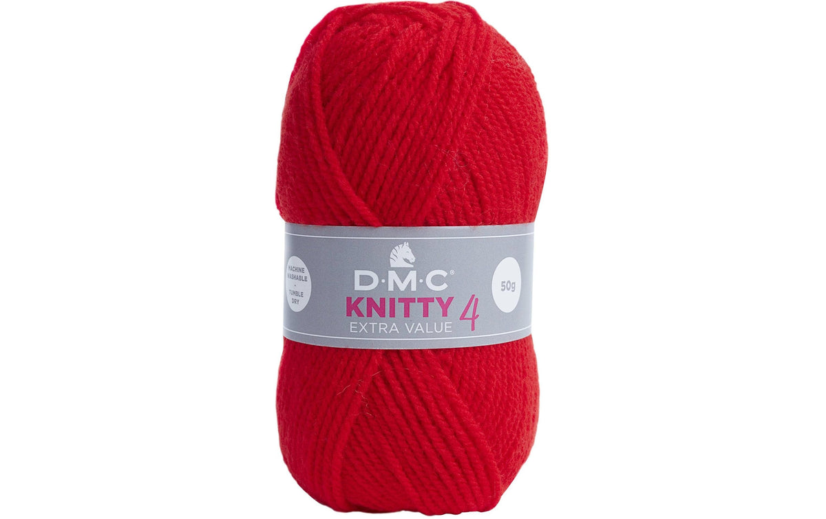 DMC Wolle Knitty 4 Mini, feuerrot