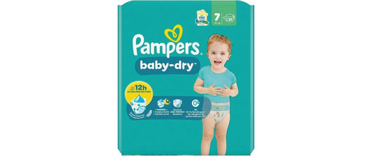 Pampers | Baby Dry Windeln Gr.7 | 15+kg / 31 Stück