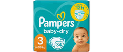 Pampers | Baby Dry Windeln Gr.3 | 6-10kg / 34 Stück