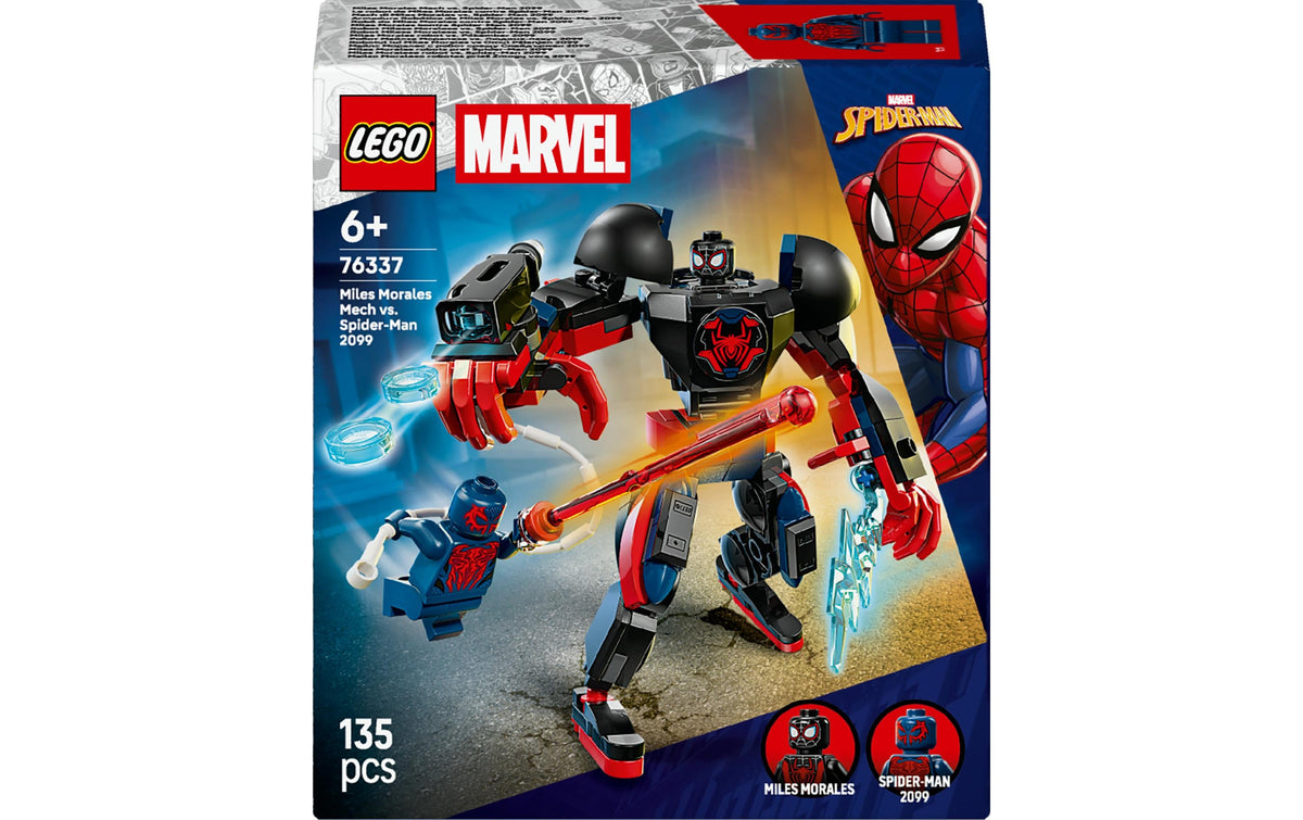 Miles Morales Mech vs. Spider-Man 2099