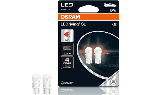 OSRAM | LEDriving SL W5W RED | 12V W5W Doppelblister