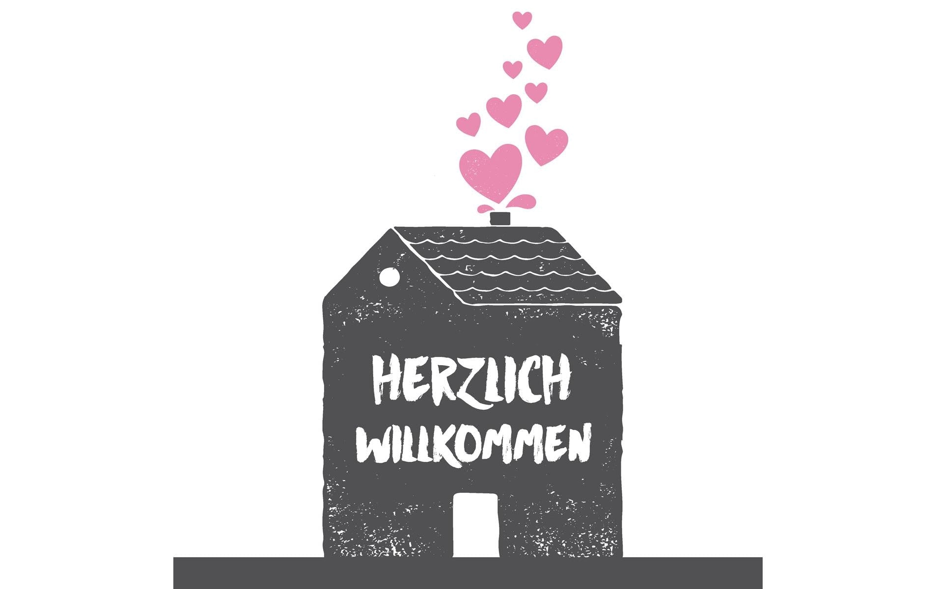 Paper+Design Servietten Willkommen