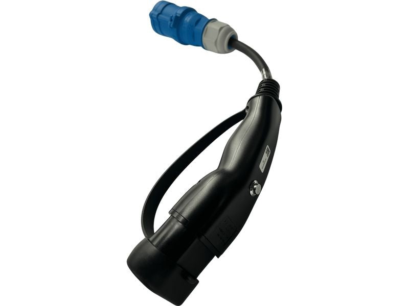 Elektroscout | Typ 2 auf CEE16 Adapter | mit Entriegelung