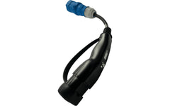 Elektroscout | Typ 2 auf CEE16 Adapter | mit Entriegelung