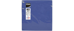 PRO nappe | Servietten 38x38 cm, 40 Stück | Marineblau, 2-lagig, Papier