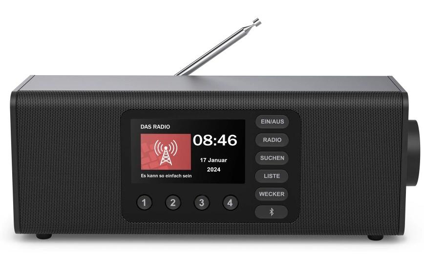 Hama Digitalradio DR2002, Stereo, Schwarz
