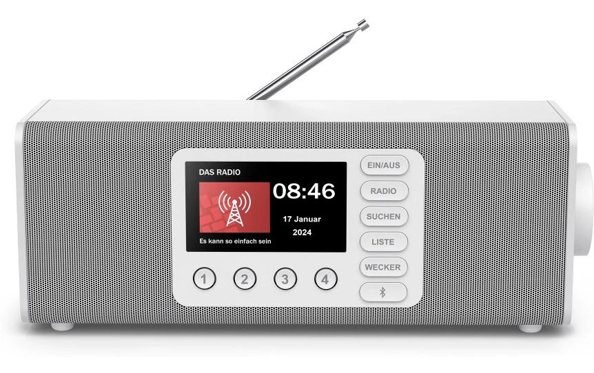 Hama Digitalradio DR2002, Stereo, Weiss