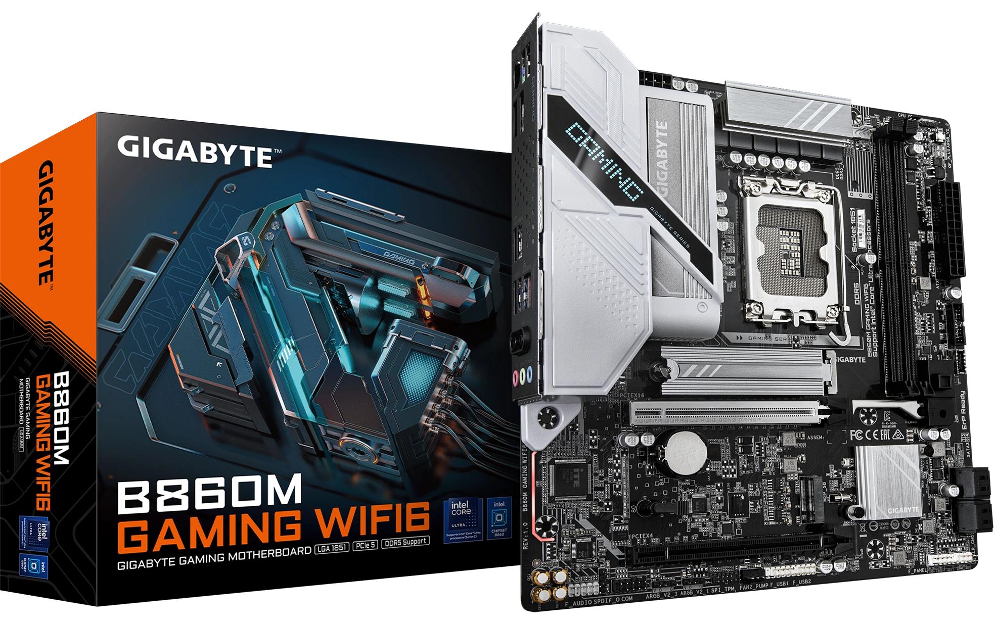 Gigabyte B860M GAMING WIFI6, uATX