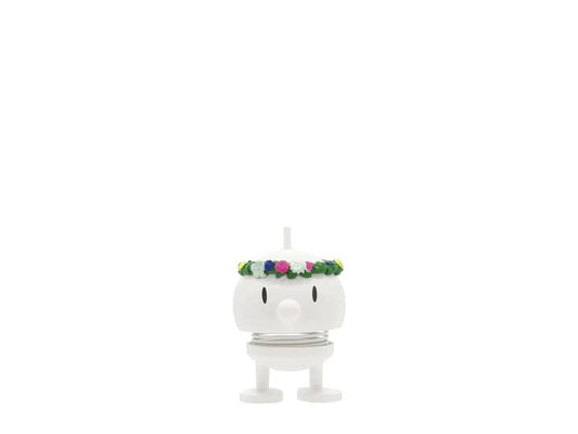 Hoptimist | Aufsteller Bumble Midsommar, S | Weiss, ABS, Stahl, 4.5x5.9x7.5 cm (LxBxH)