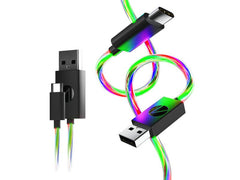 Stealth-Gaming | Stealth Light Up Twin Charging Cables 2x2m | USB-A zu USB-C, PS5/Switch/Mobile
