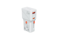 4smarts | Weltreiseadapter NOMAD Pocket 25W | 1C+1A, Weiss