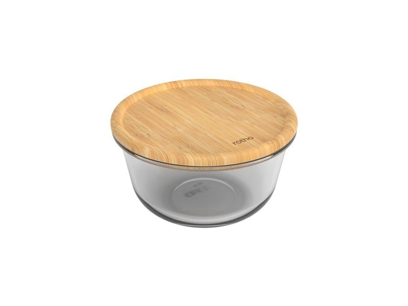 Rotho | Glasdose mit Bambusdeckel NALA | 1 l
