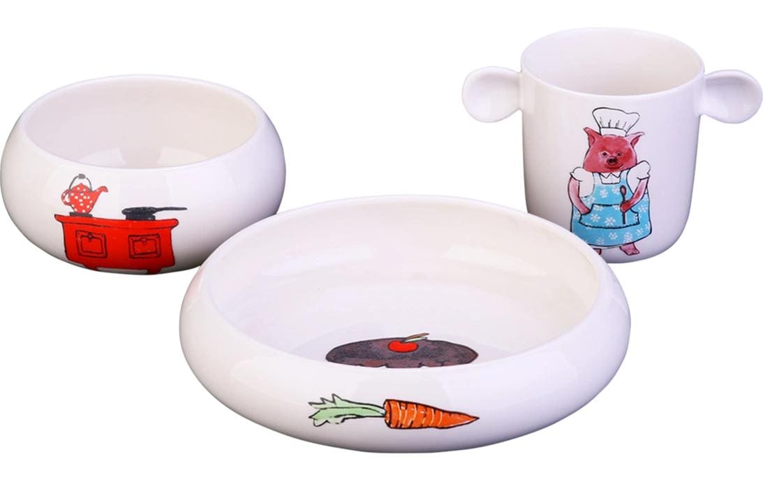 Lunasol Rosie Kindergeschirrset 3-tlg