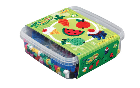 Hama | Bügelperlen Box | mit Perlen + Stifteplatte, 600 Stk.