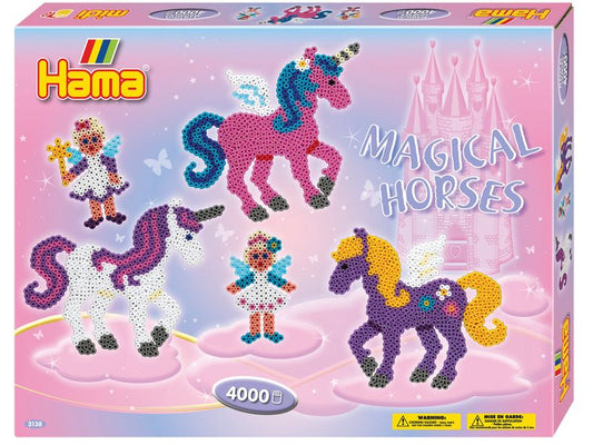 Hama | Bügelperlen Geschenkspackung | Zauberpferd, 4000 Stk.