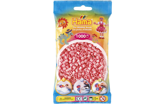 Hama | Bügelperlen midi | hellrot, 1000 Stk.