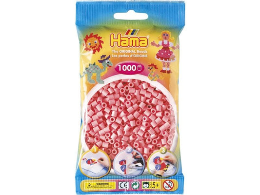 Hama | Bügelperlen midi | hellrot, 1000 Stk.