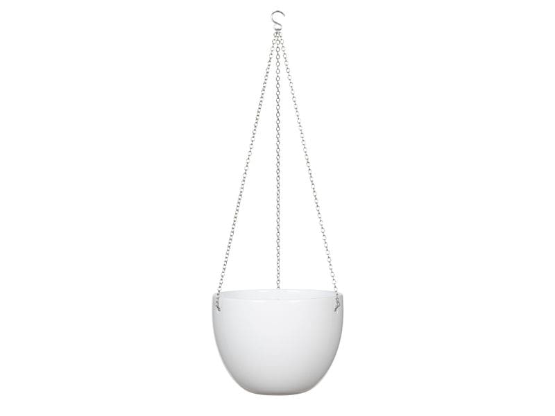 scheurich | Übertopf Hängeampel | Alaska Weiss, 21 cm