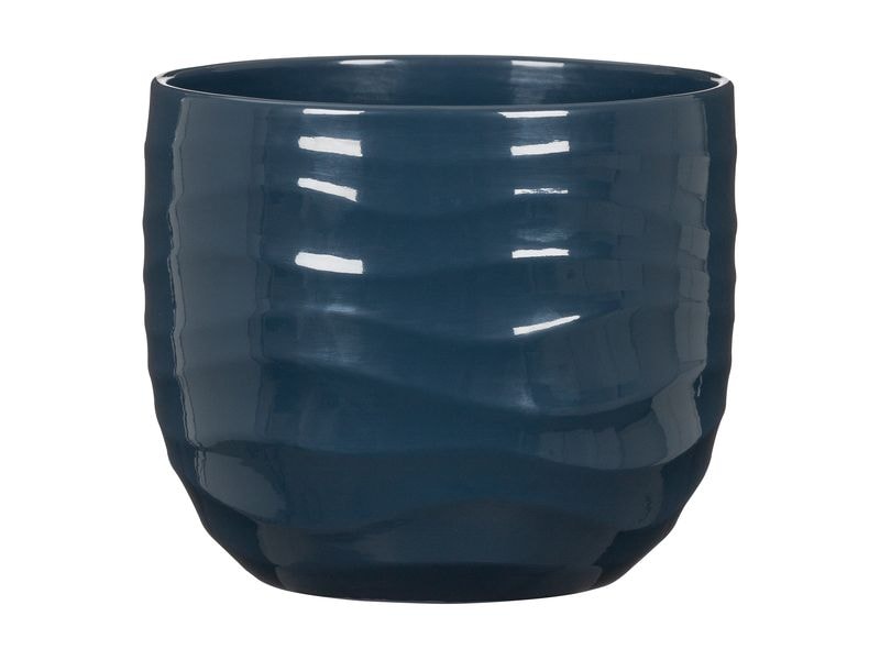 scheurich | Übertopf Breeze Keramik | Deep Ocean, 21 cm