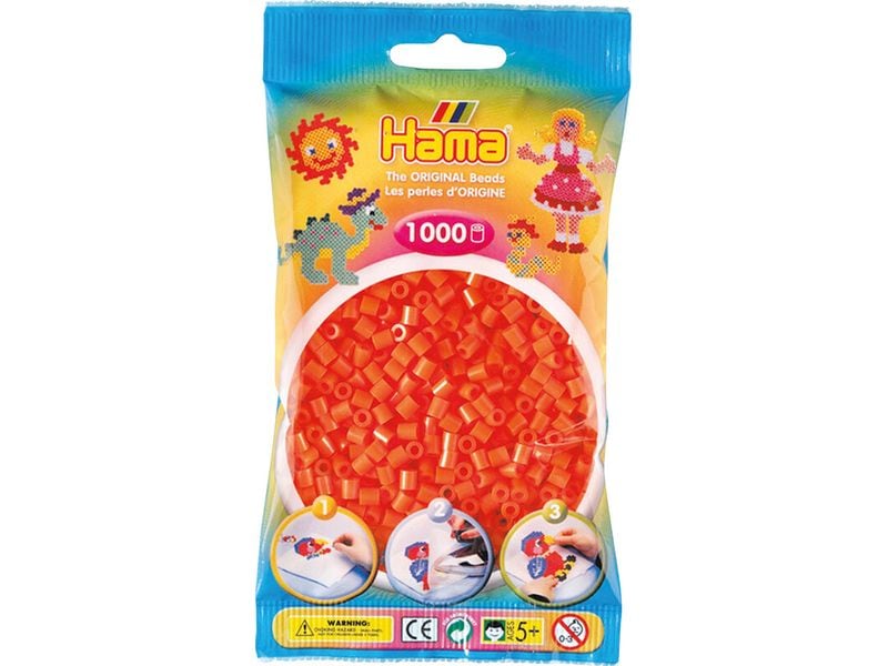 Hama | Bügelperlen midi | orange, 1000 Stk.