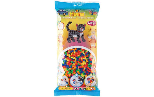 Hama | Bügelperlen midi | neon mix 51, 6000 Stk