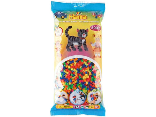 Hama | Bügelperlen midi | neon mix 51, 6000 Stk